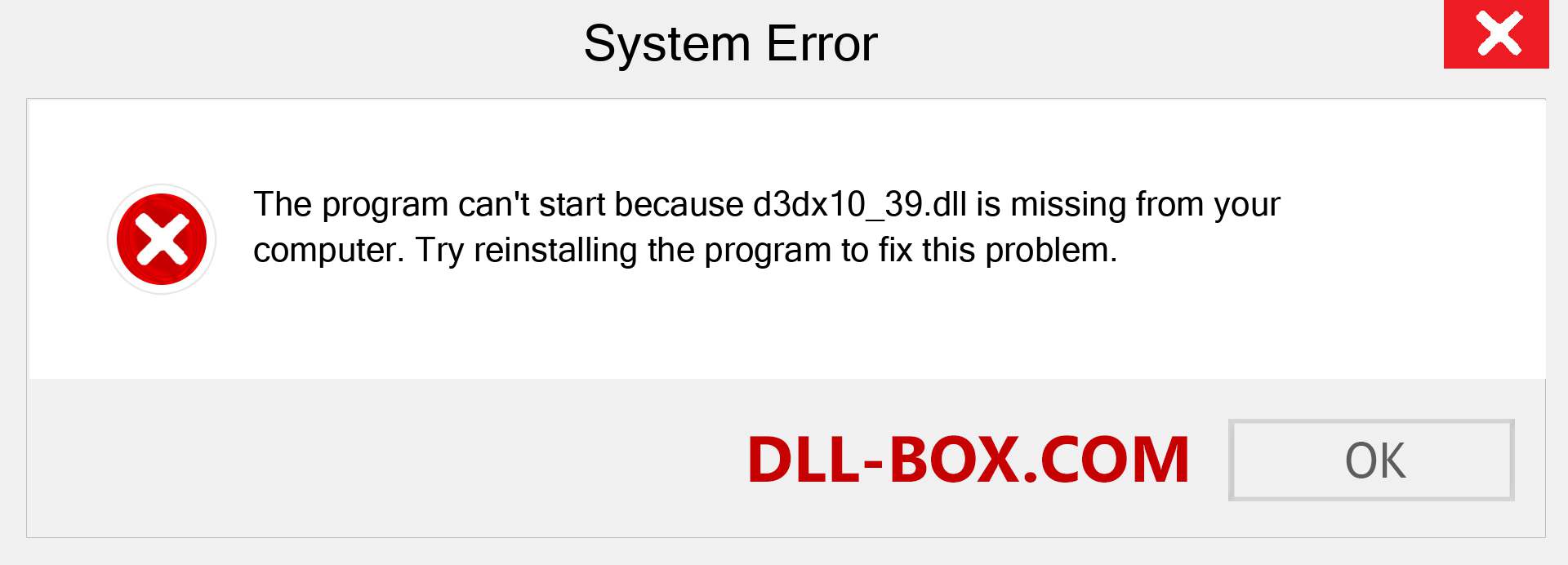  d3dx10_39.dll file is missing?. Download for Windows 7, 8, 10 - Fix  d3dx10_39 dll Missing Error on Windows, photos, images
